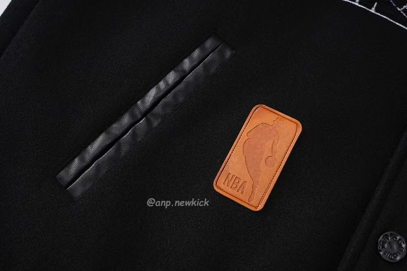 Louis Vuitton X Nba Leather Basketball Jacket Black (8) - www.newkick.vip
